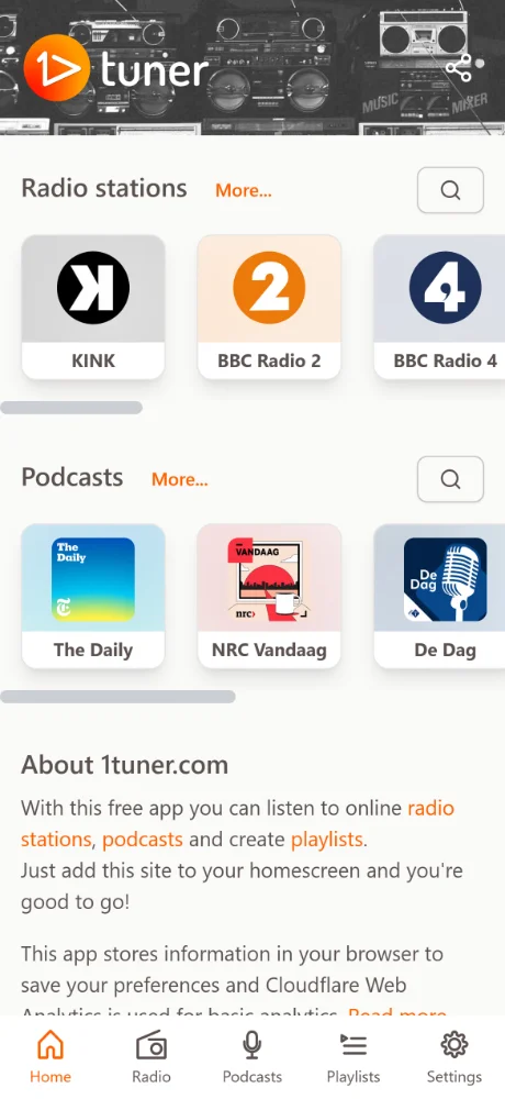 1tuner.com 스크린샷 1