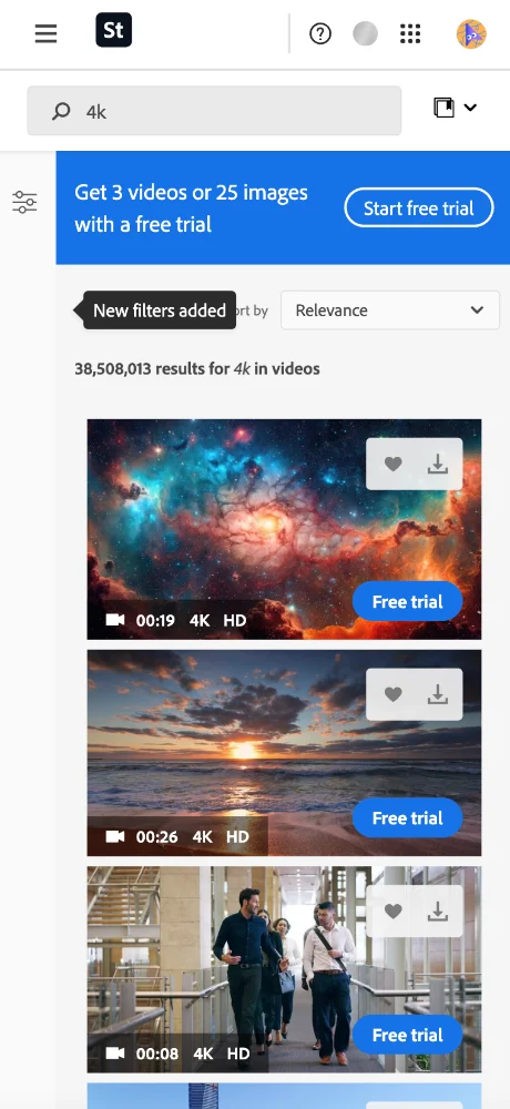 Adobe Stock ภาพหน้าจอ 1