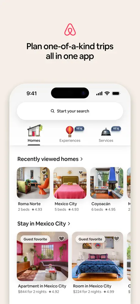 Airbnb screenshots 1