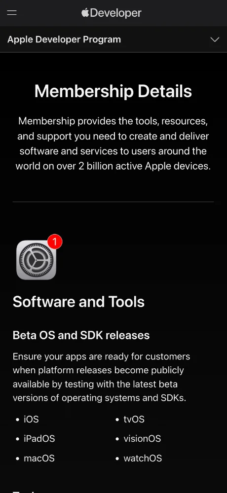 App Store Connect captures d'écran 2