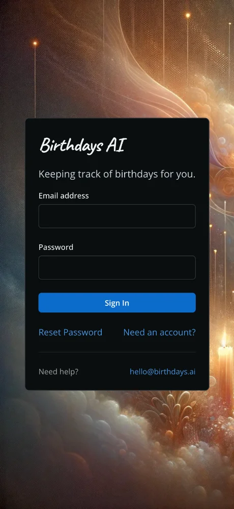 Birthdays AI screenshots 1