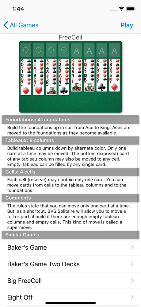 BVS Solitaire Collection screenshots 4