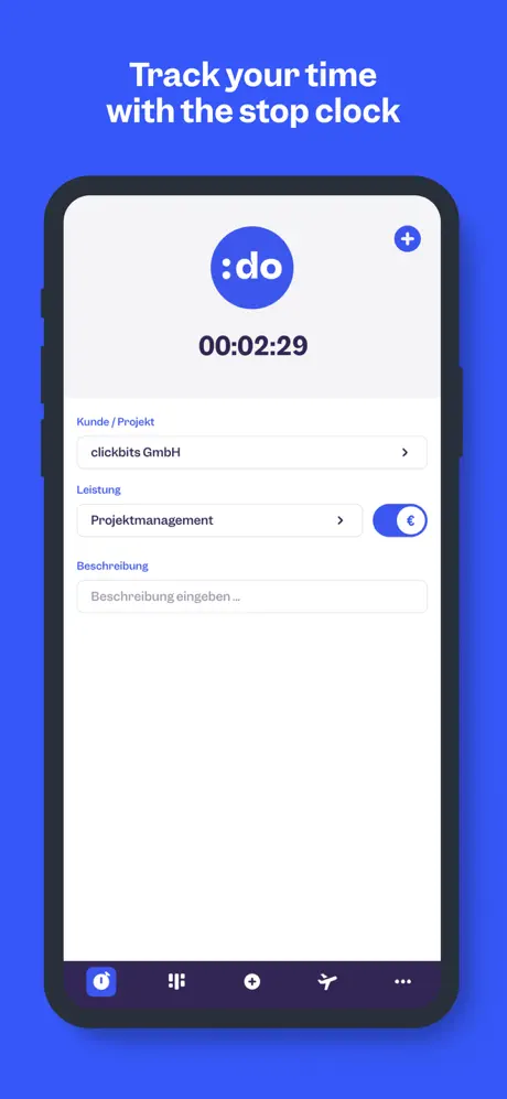 Clockodo screenshots 1
