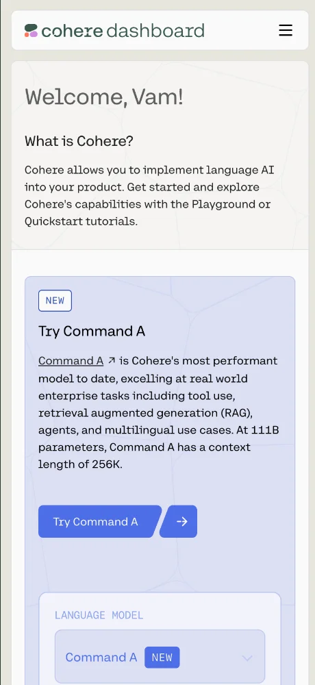 Cohere screenshots 2