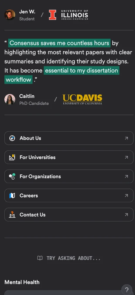 Consensus screenshots 2