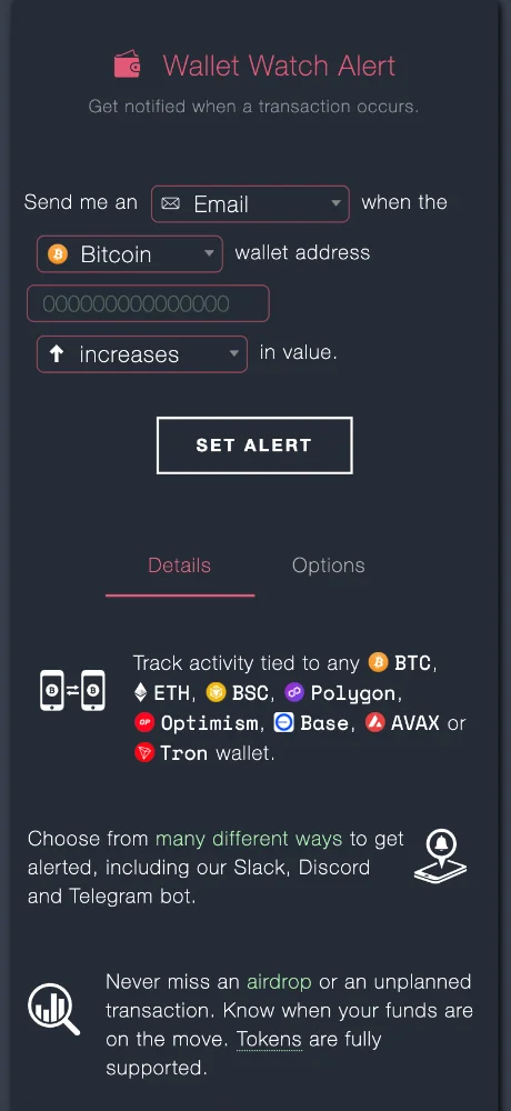 Cryptocurrency Alerting screenshots 3