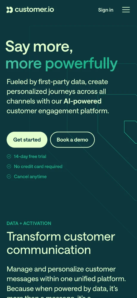Customer.io Platform screenshots 1