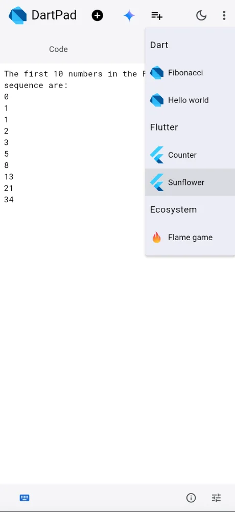 DartPad screenshots 4