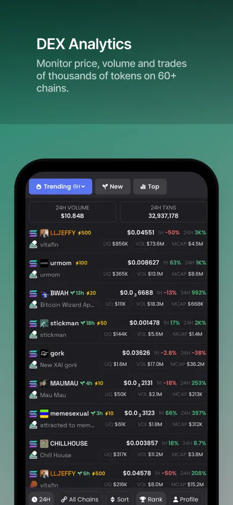DEX Screener screenshots 1