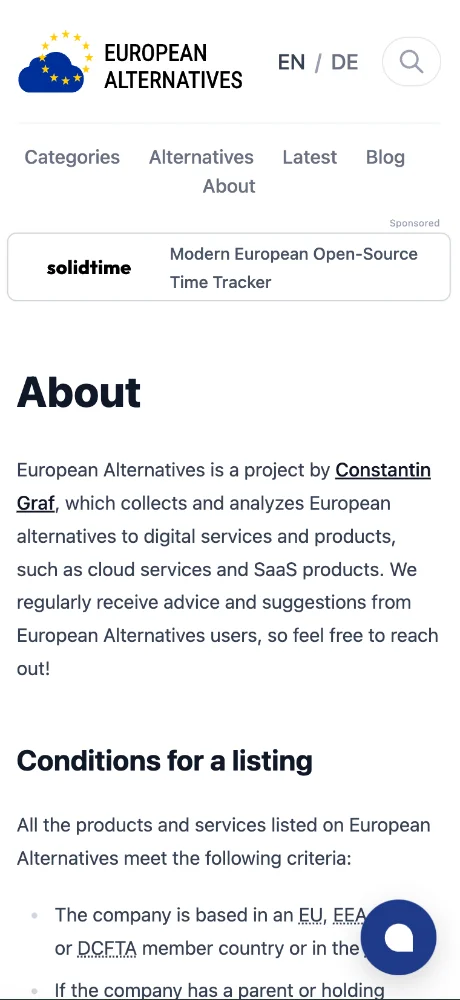 European Alternatives screenshots 2