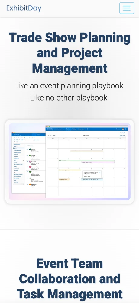 ExhibitDay screenshots 2