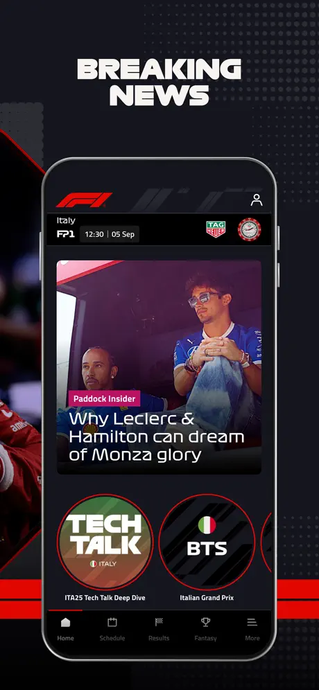 F1 App screenshots 2
