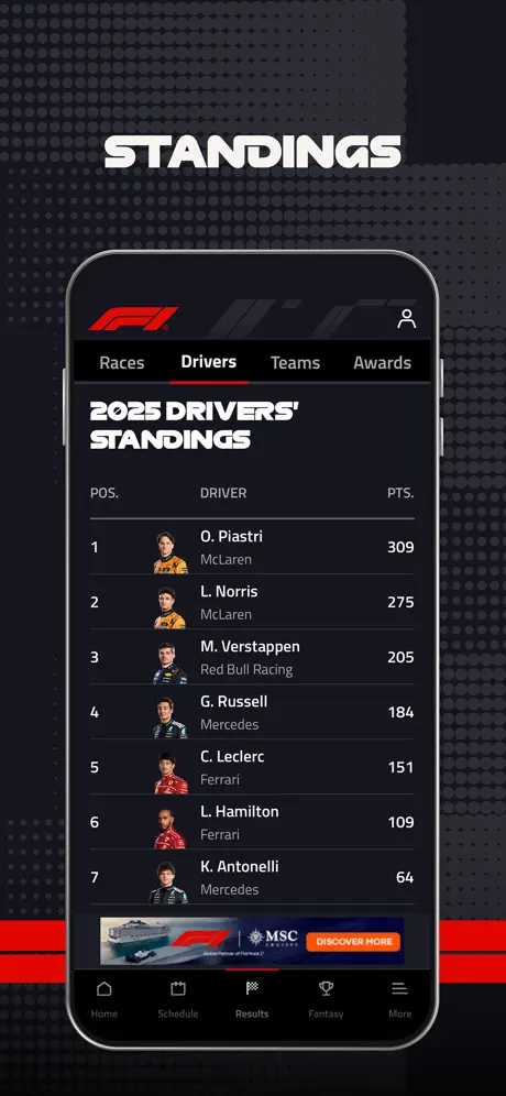 F1 App screenshots 5