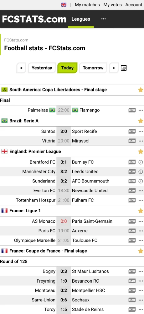 FCStats screenshots 1