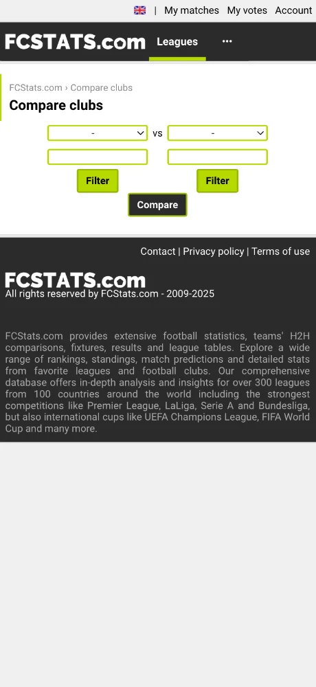 FCStats screenshots 3