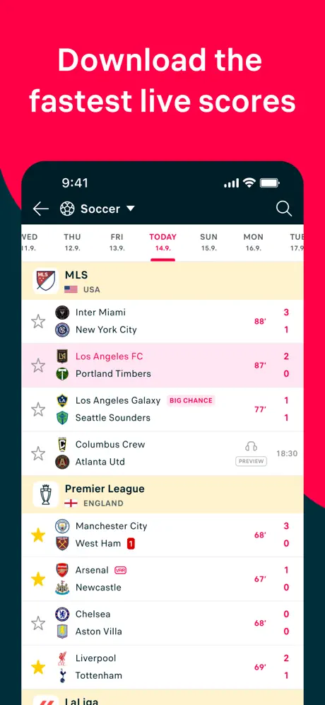 Flashscore.com screenshots 1