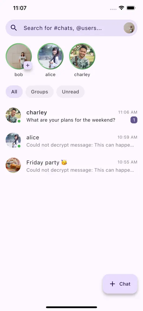 FluffyChat screenshots 1