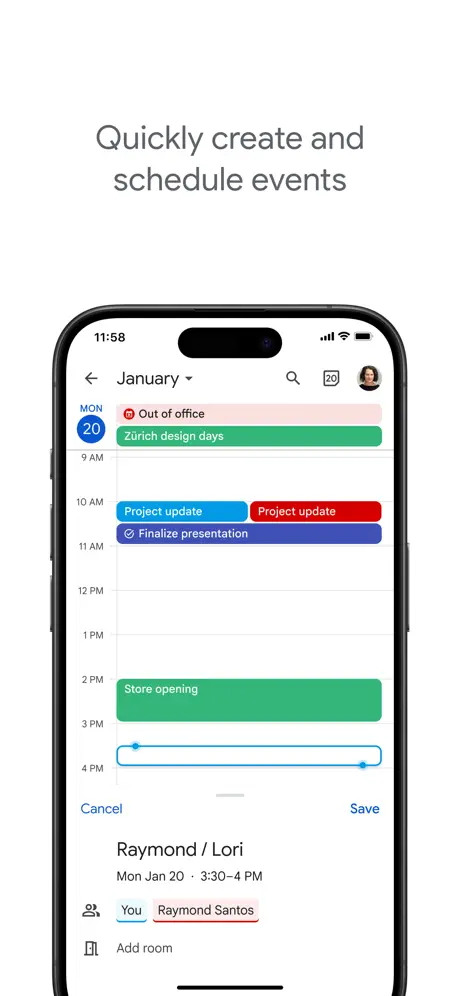 Google Calendar screenshots 2