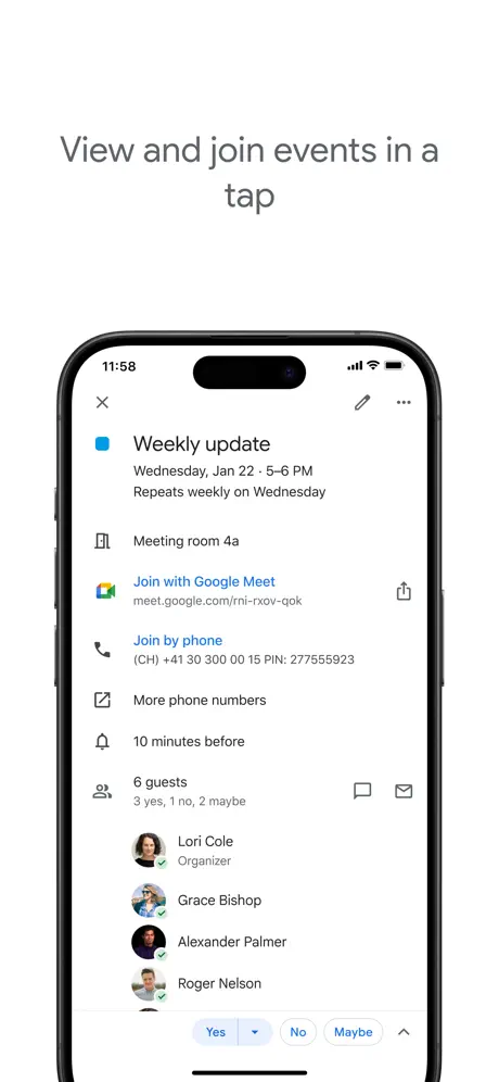Google Calendar screenshots 3