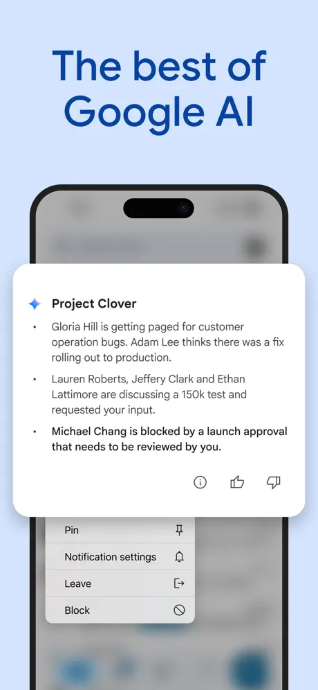 Google Chat screenshots 2