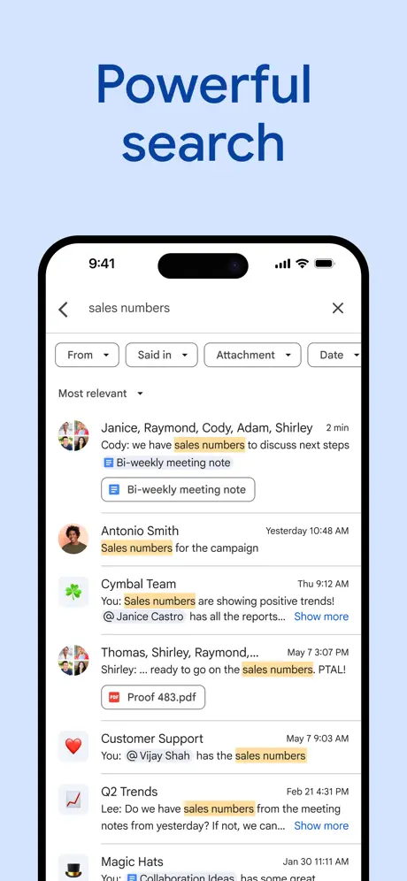 Google Chat screenshots 4
