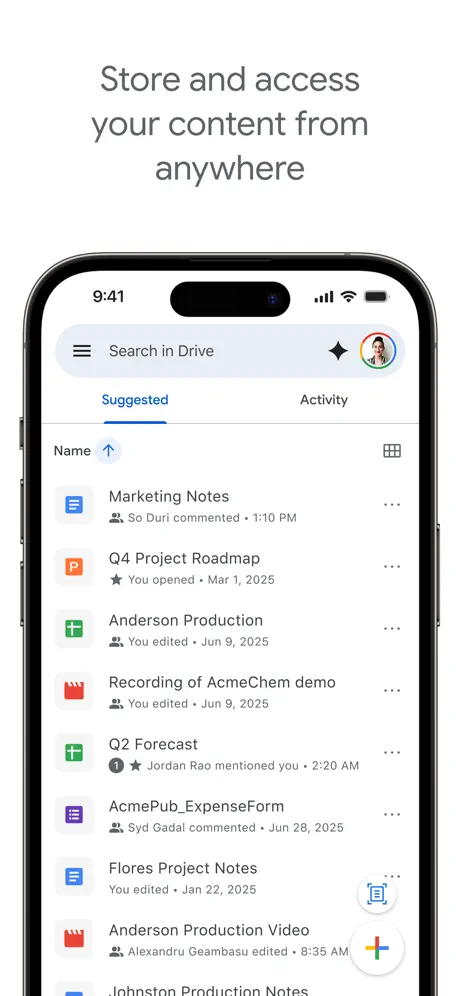 Google Drive screenshots 1