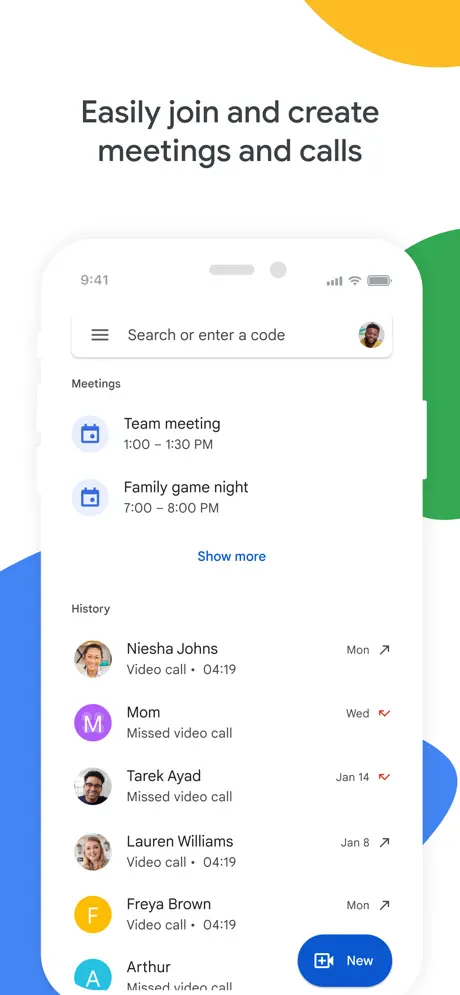 Google Meet screenshots 1