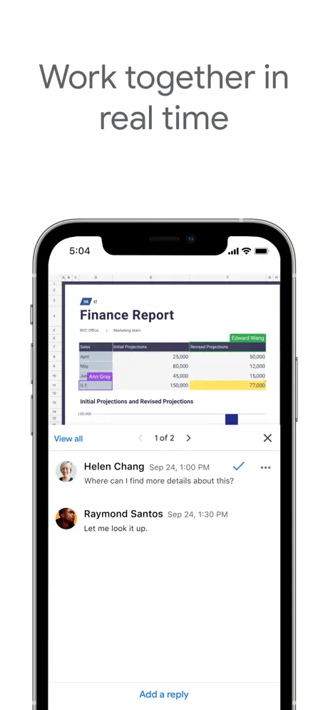Google Sheets screenshots 1