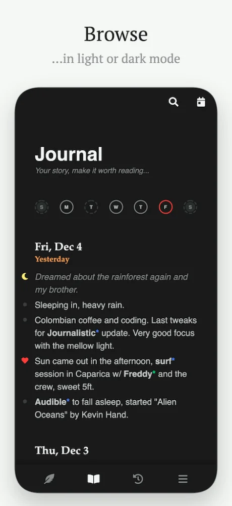 Journalistic screenshots 2
