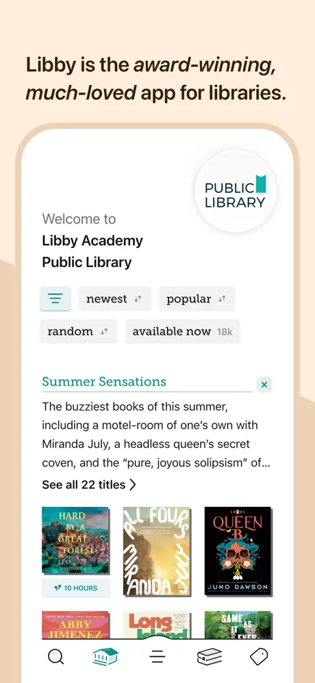Libby screenshots 2