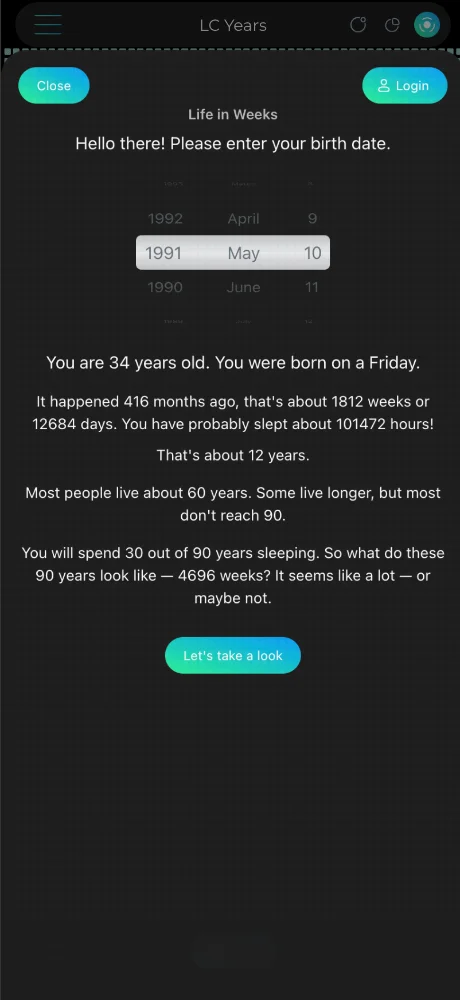 Life Calendar screenshots 1