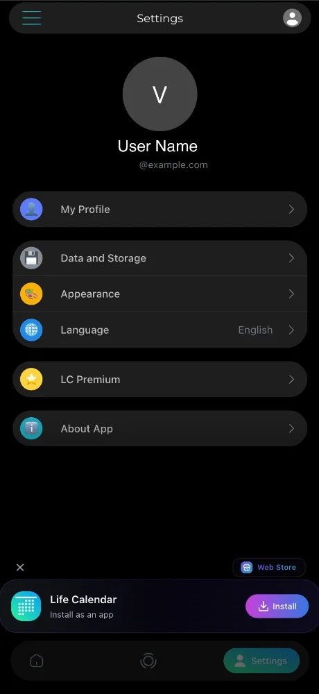 Life Calendar screenshots 2
