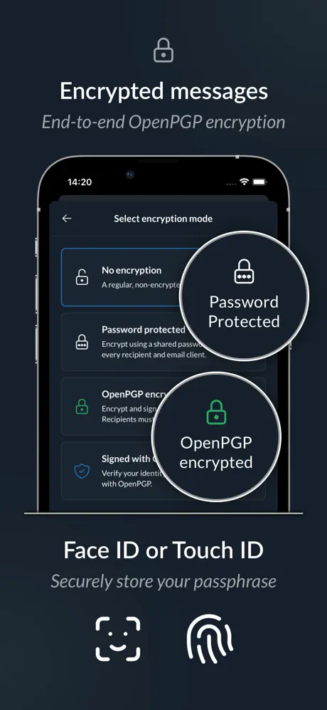 Mailfence screenshots 2