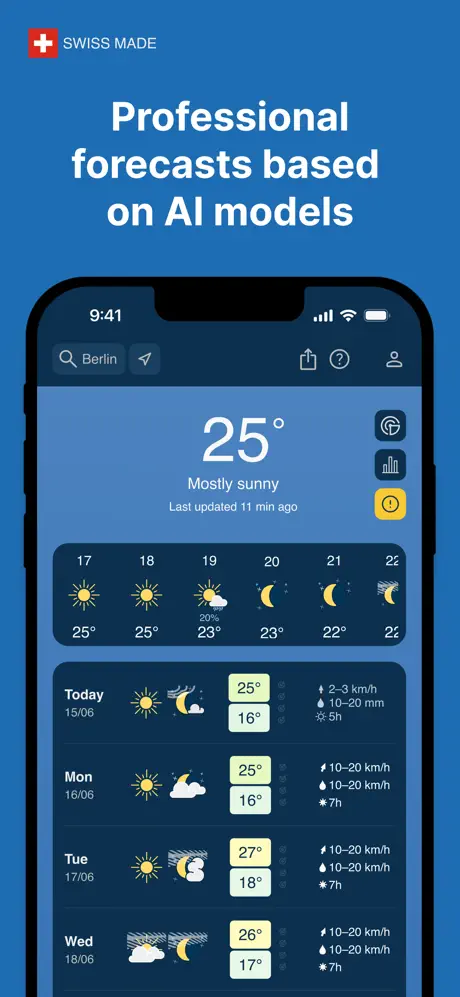 meteoblue weather & maps screenshots 1