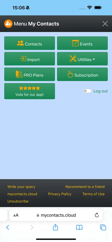 My Contacts Cloud screenshots 1