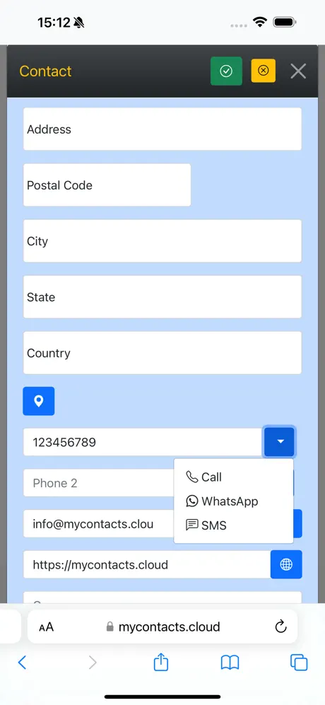 My Contacts Cloud screenshots 2