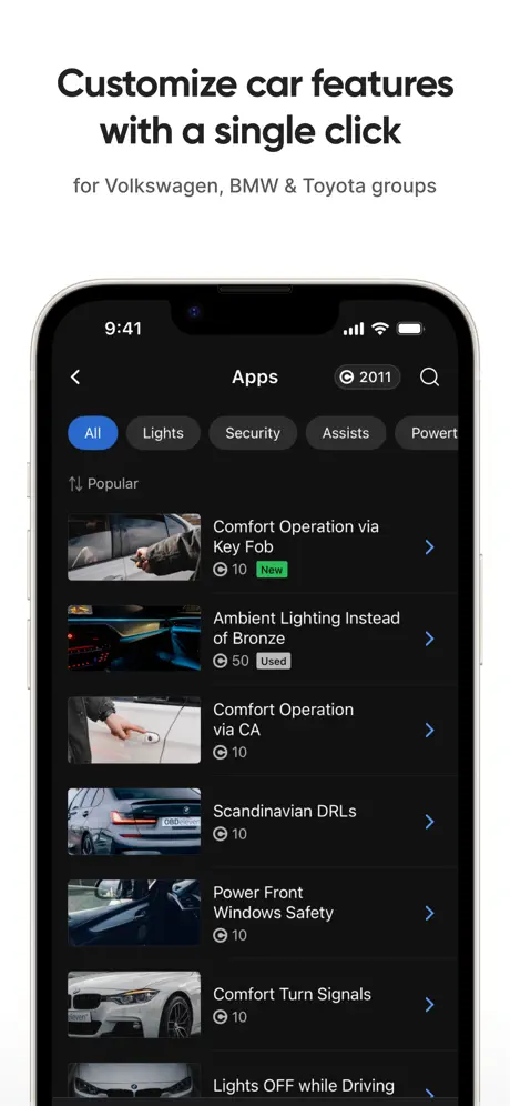 OBDeleven Dashboard screenshots 2
