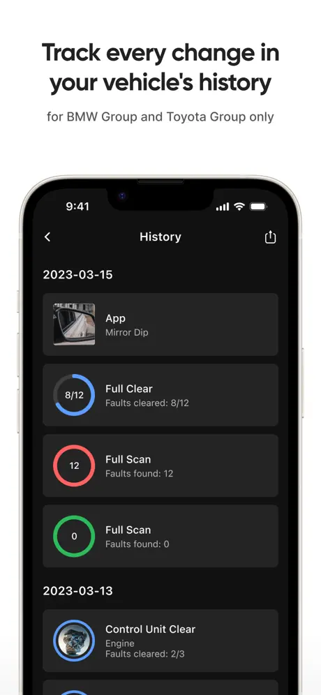 OBDeleven Dashboard screenshots 4