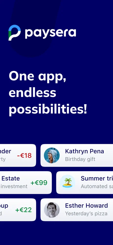Paysera screenshots 1