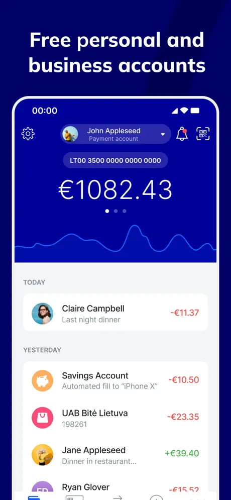 Paysera screenshots 2