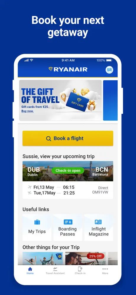 Ryanair screenshots 1