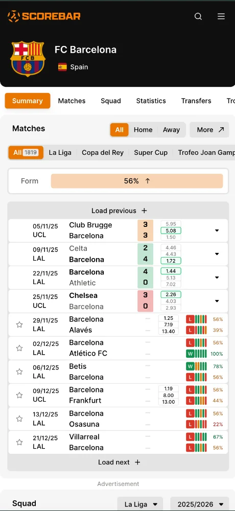 Scorebar.com screenshots 3