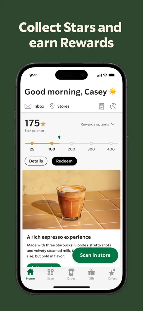 Starbucks screenshot 1