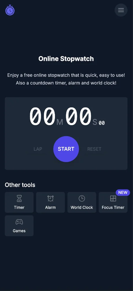 Stopwatch screenshots 1