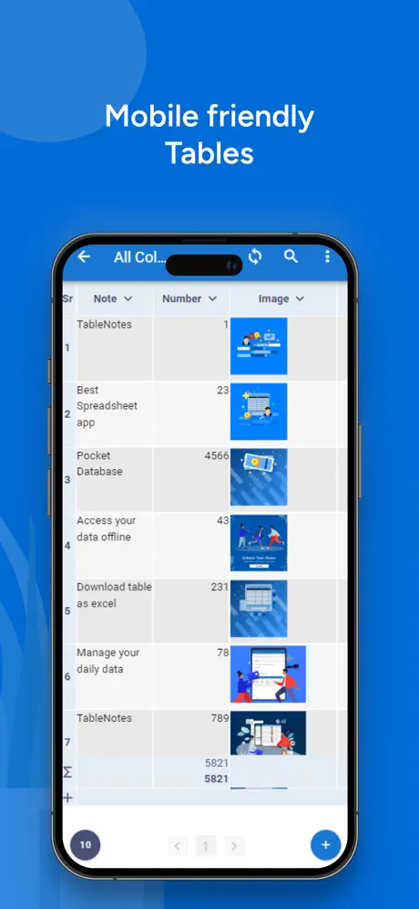 Table notes screenshots 1