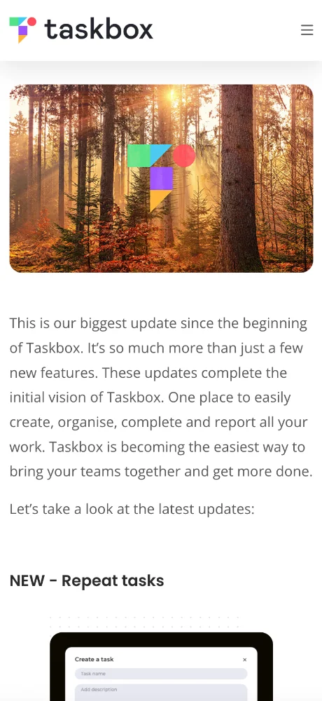 Taskbox screenshots 5