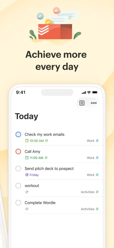 Todoist screenshots 2