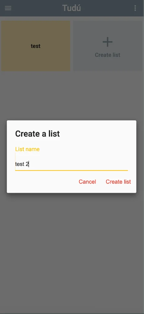 Tudú list screenshots 2