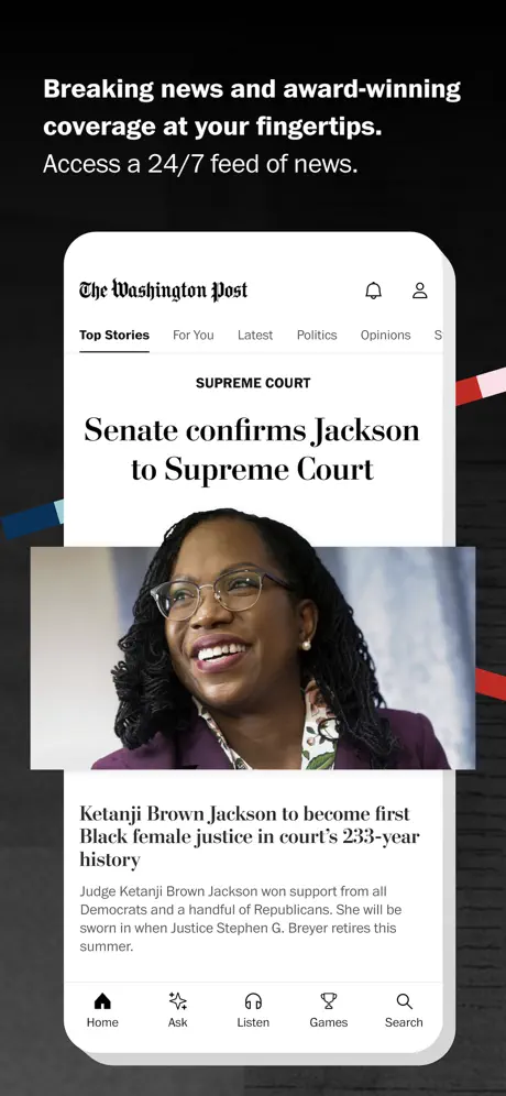 Washington Post screenshots 1