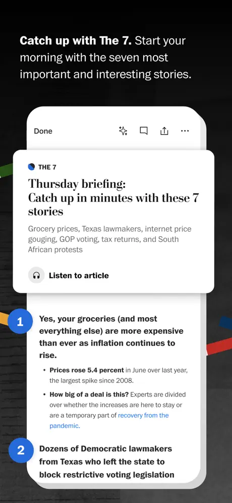 Washington Post screenshots 2